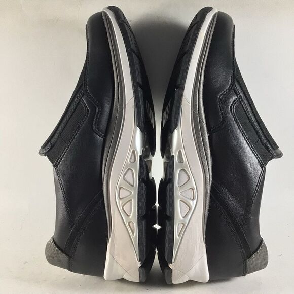 Aravon Pyper womens side zip shoes suede leather sneakers black size 5 2E - Picture 6 of 8